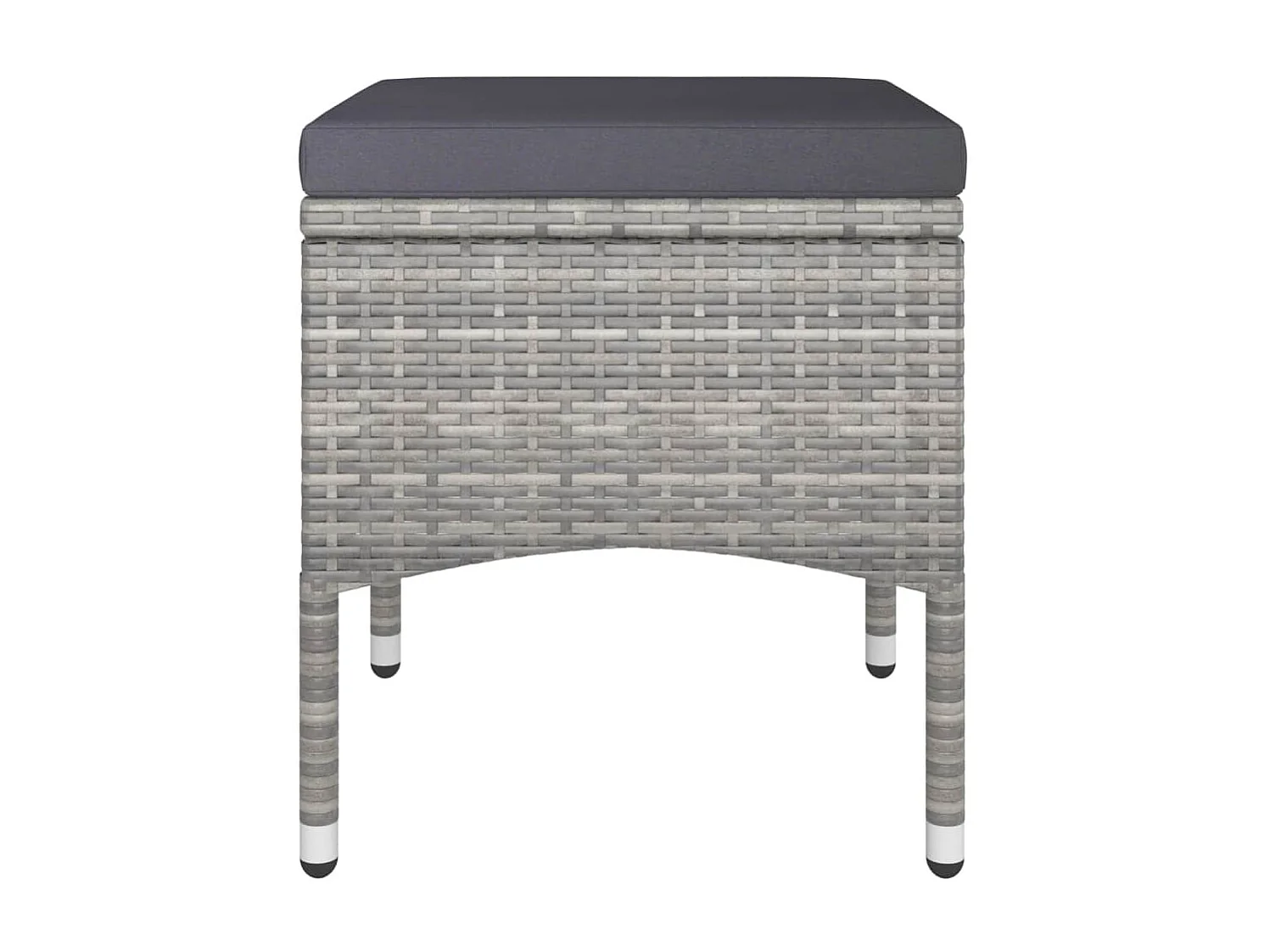 Mobilier dîner jardin 5 pcs Résine tressée et verre trempé Gris