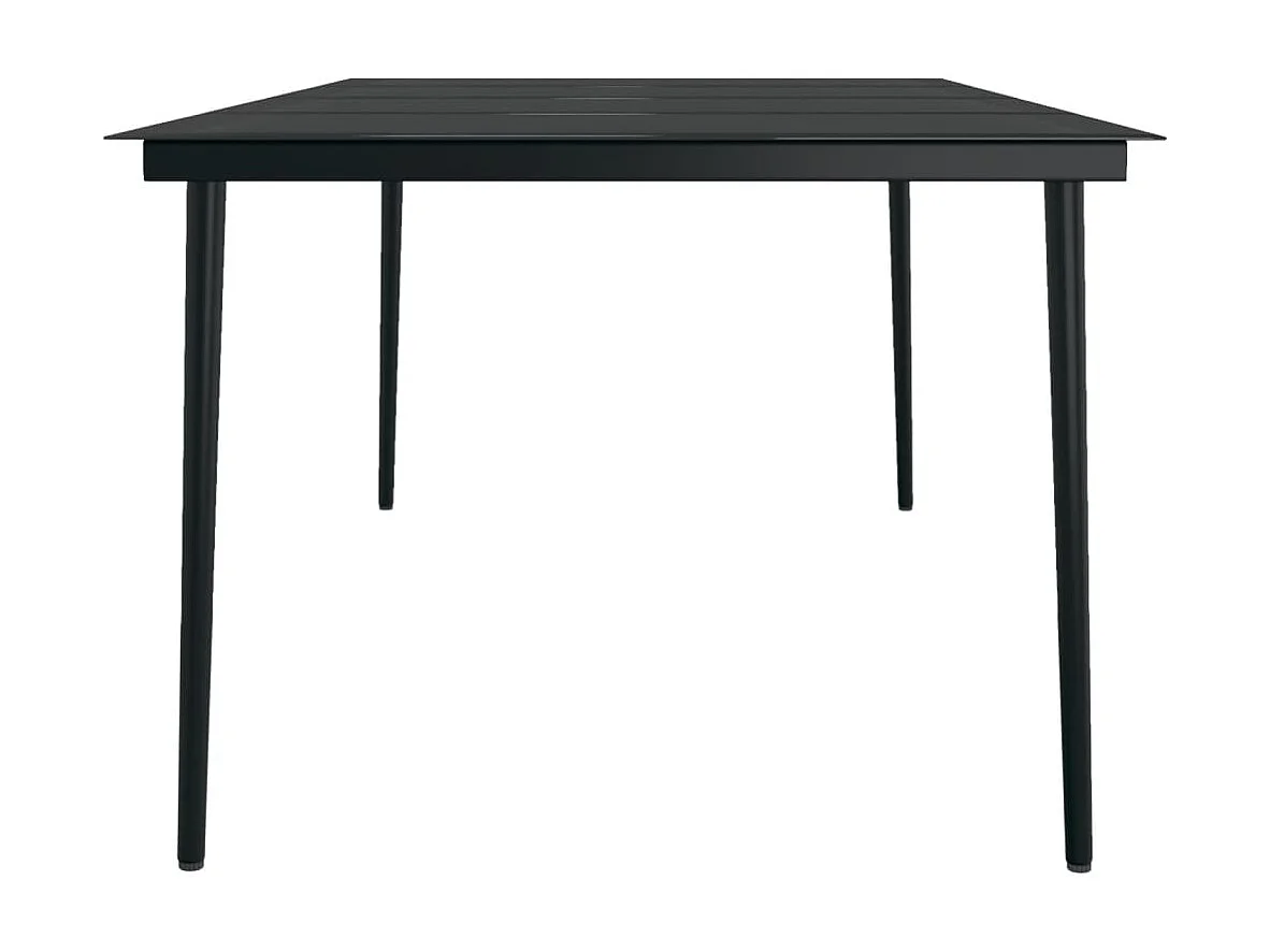 Ensemble de salle à manger de jardin 7 pcs Noir 33