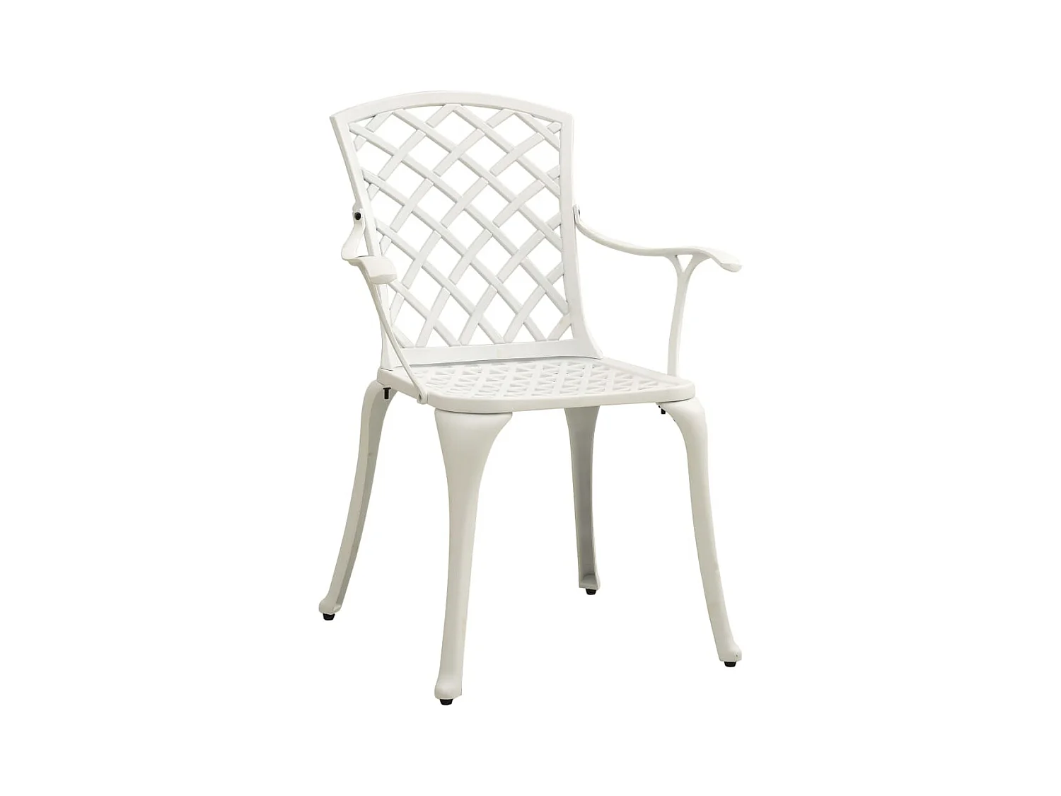 Ensemble de bistro 3 pcs Aluminium coulé Blanc 5