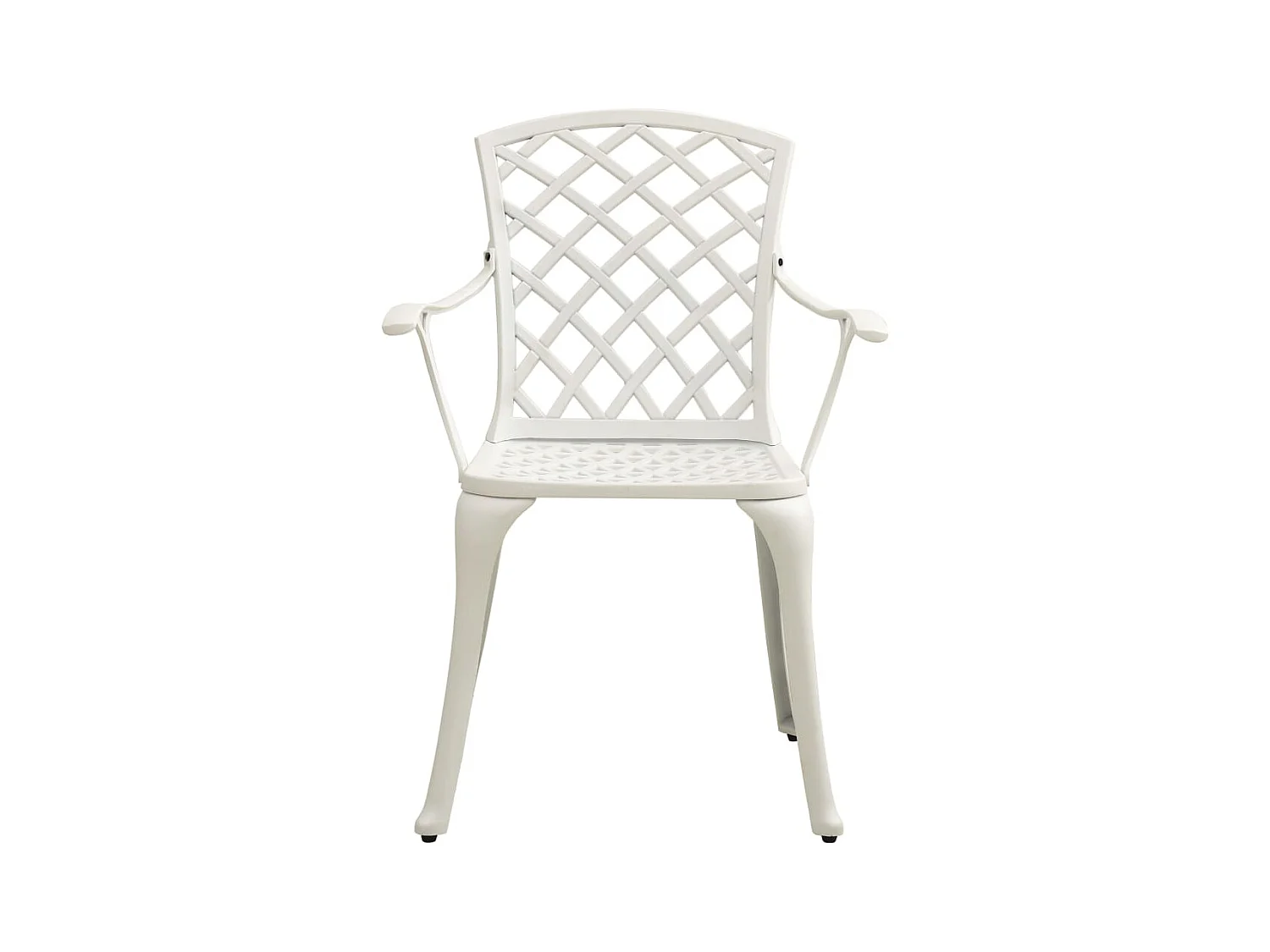 Ensemble de bistro 3 pcs Aluminium coulé Blanc 5