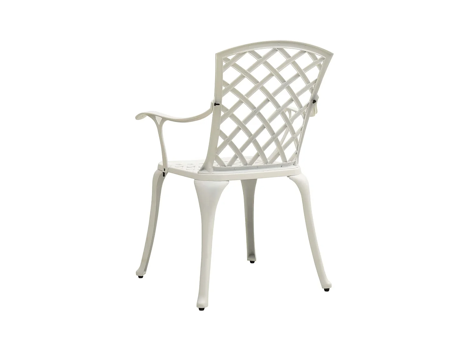 Ensemble de bistro 3 pcs Aluminium coulé Blanc 5