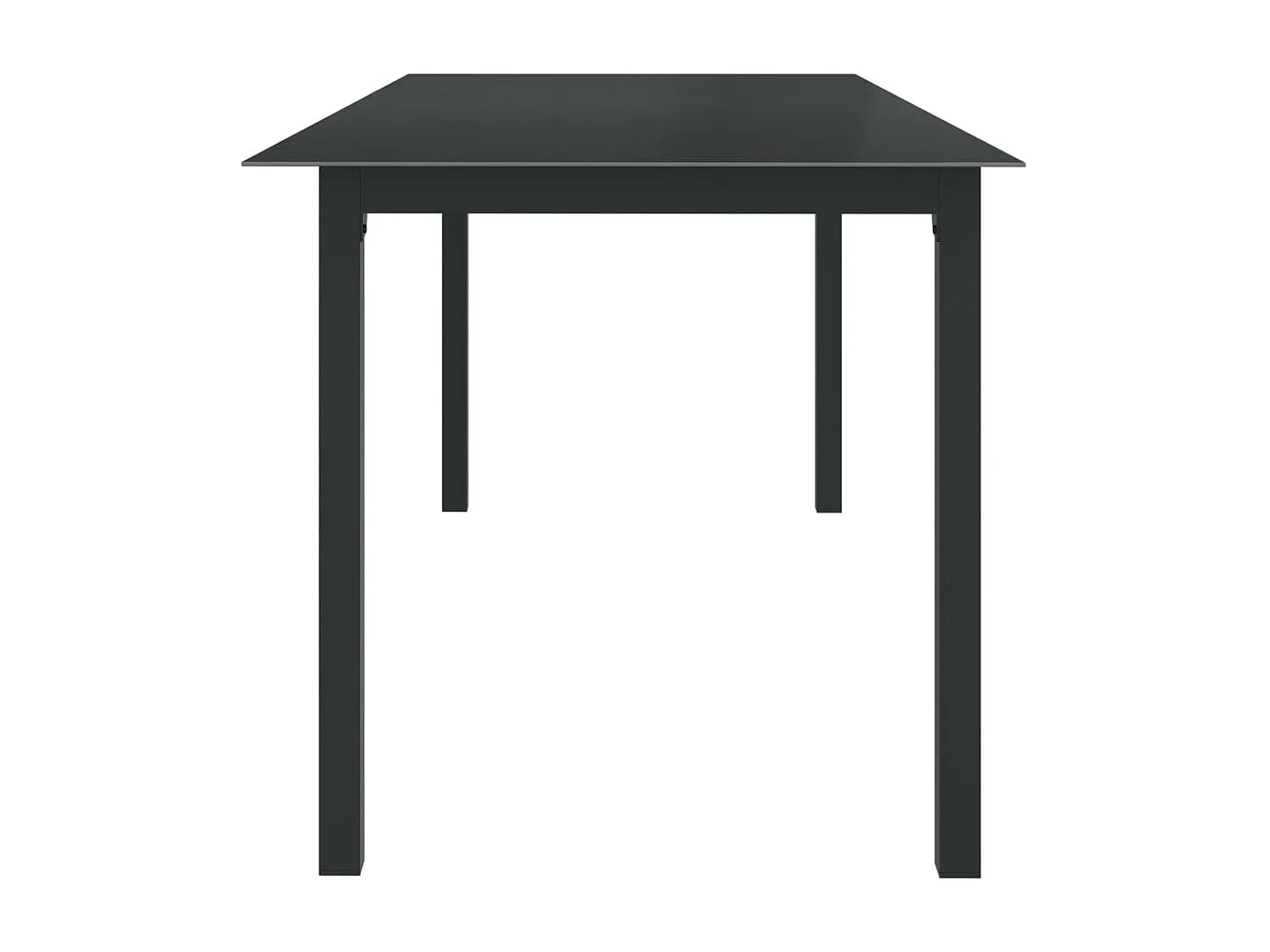 Ensemble de salle à manger de jardin 9 pcs Aluminium Anthracite 2