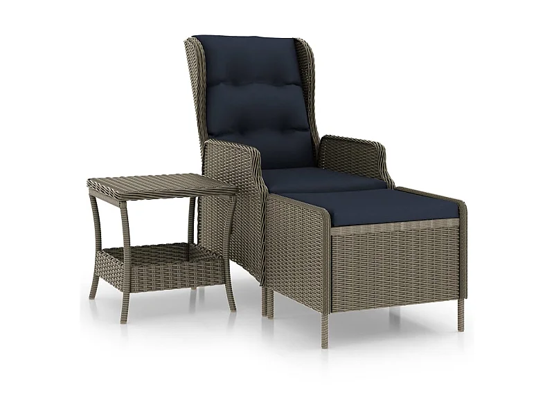 Salon de jardin 2 pcs avec coussins Résine tressée Marron 6