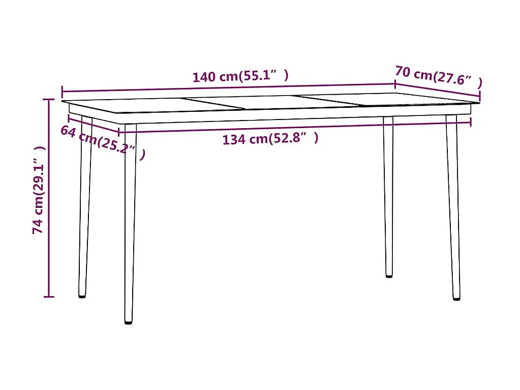 Ensemble de salle à manger de jardin avec coussins 5 pcs Noir 8