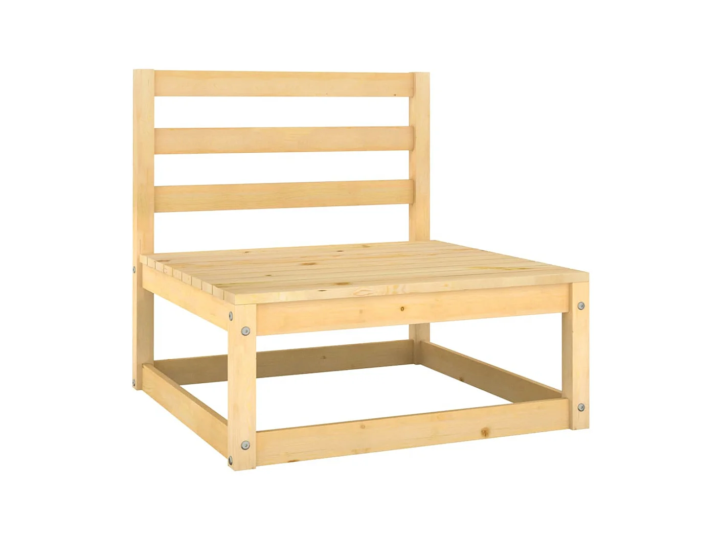 Salon de jardin 7 pcs avec coussins anthracite Bois de pin 8