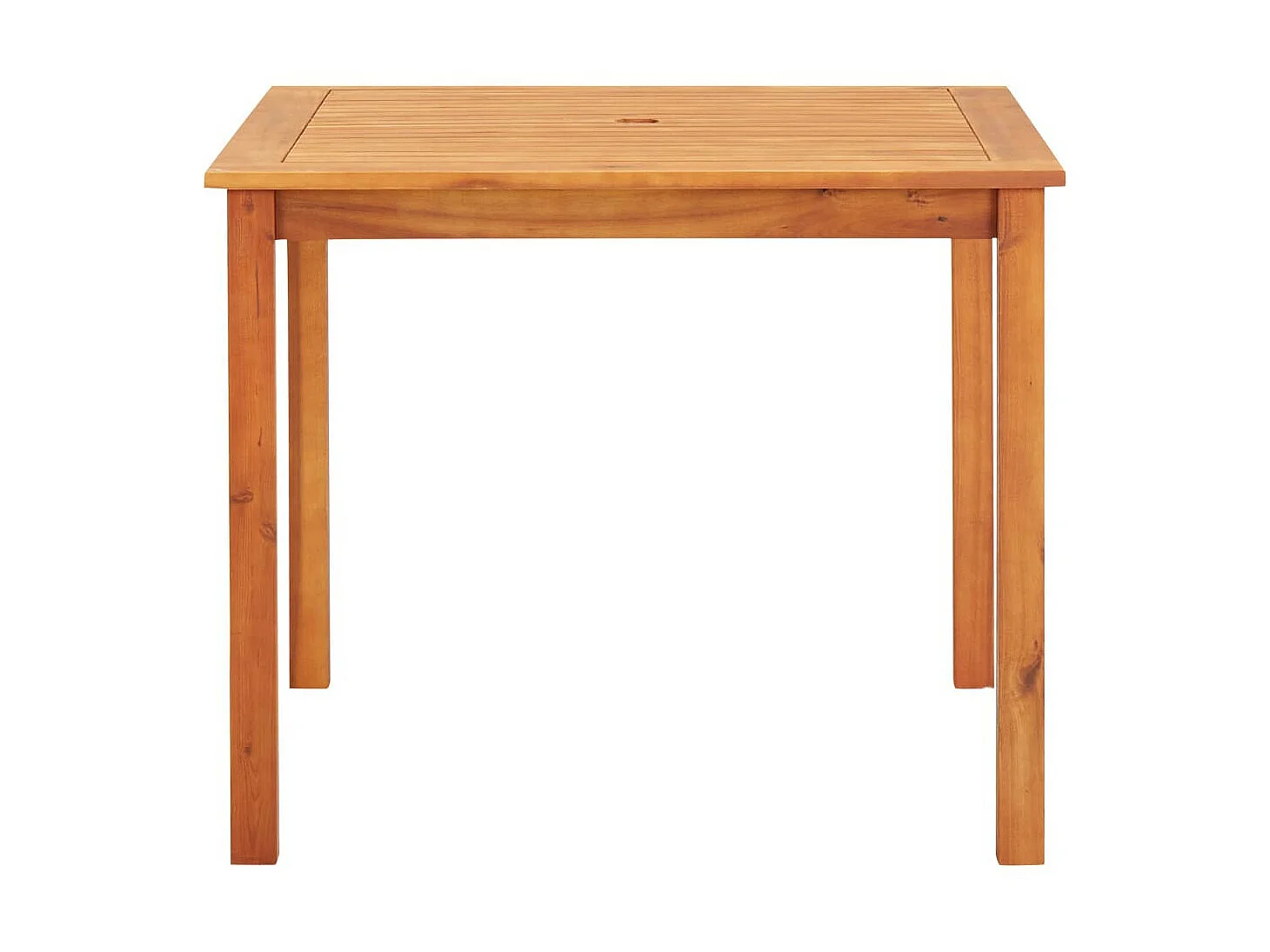 Mobilier à dîner d'extérieur 5 pcs et coussins Acacia solide 4