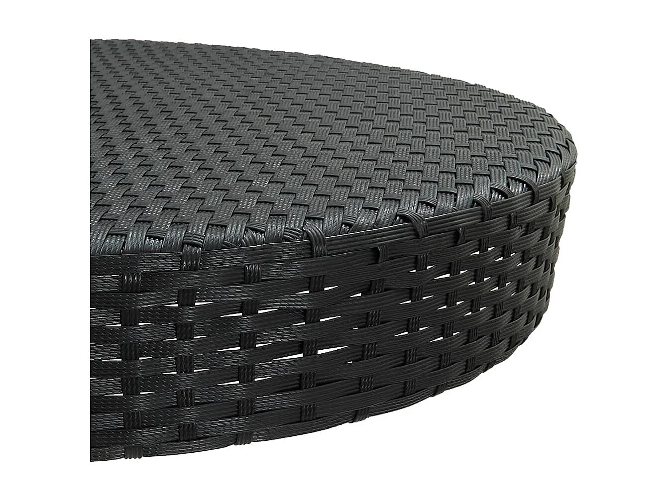 Ensemble de bar de jardin 5 pcs Résine tressée Noir 2