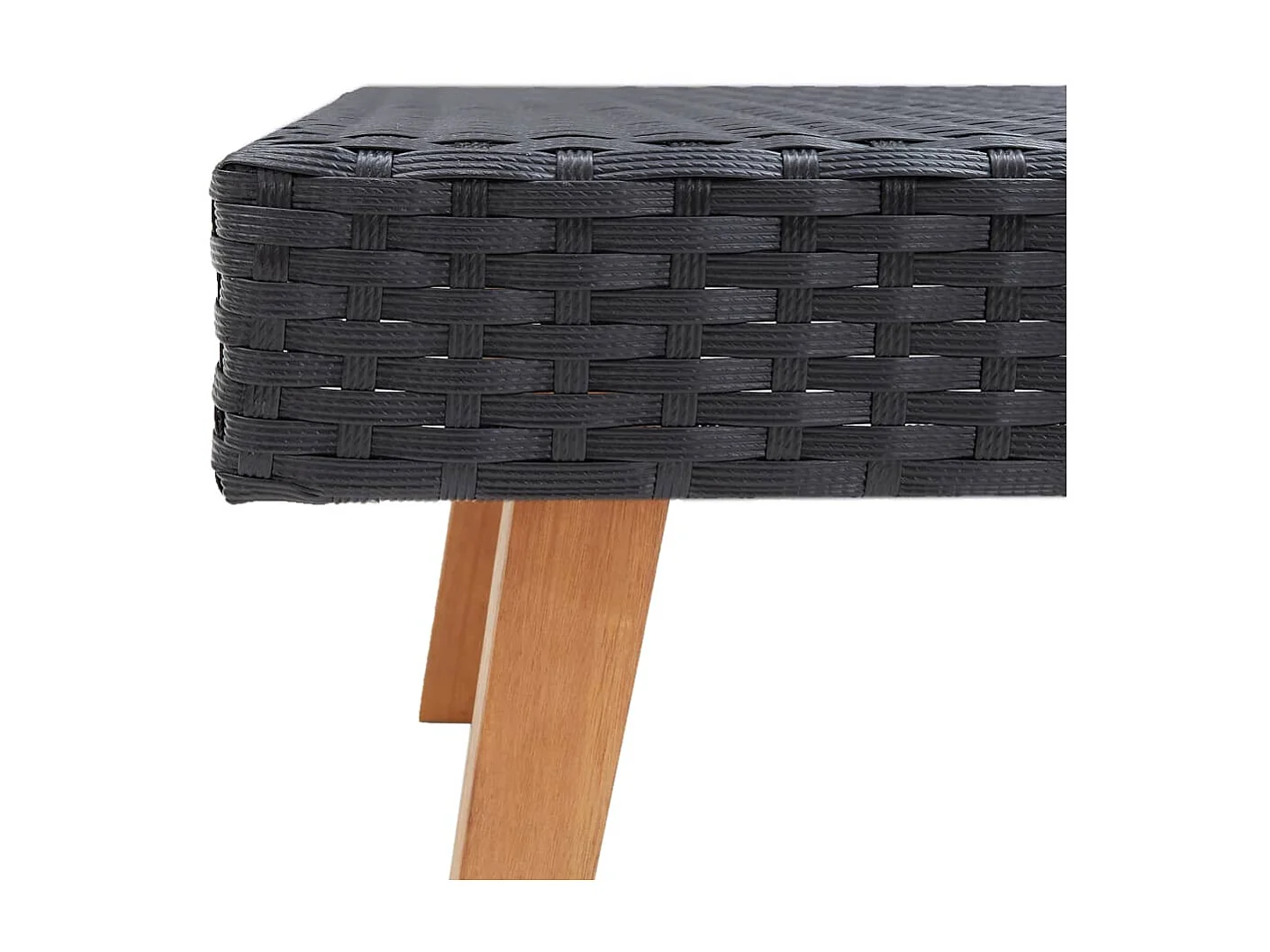 Salon de jardin 3 pcs avec coussins Résine tressée Noir 20