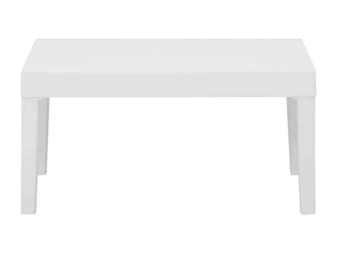 Salon de jardin 3 pcs avec coussins Plastique Blanc 2