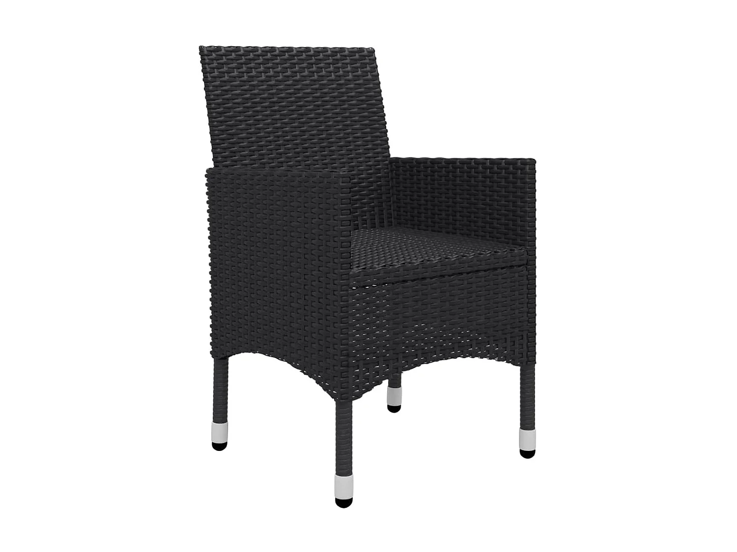 Ensemble de salle à manger de jardin 5 pcs Noir 34