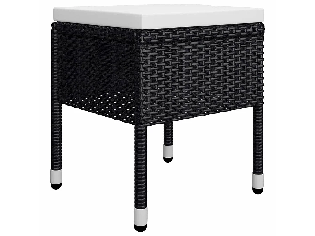 Ensemble de salle à manger de jardin 5 pcs Noir 34