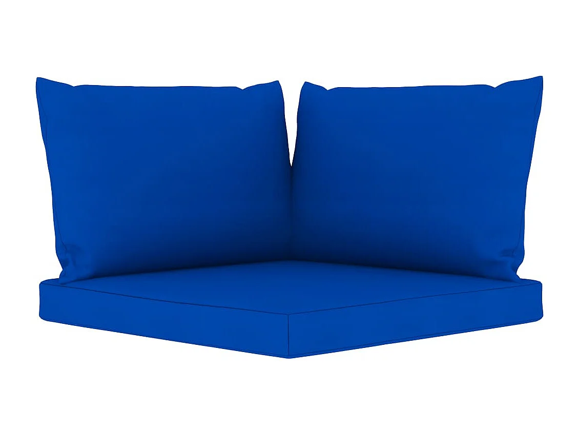 Salon de jardin 6 pcs avec coussins bleu 3