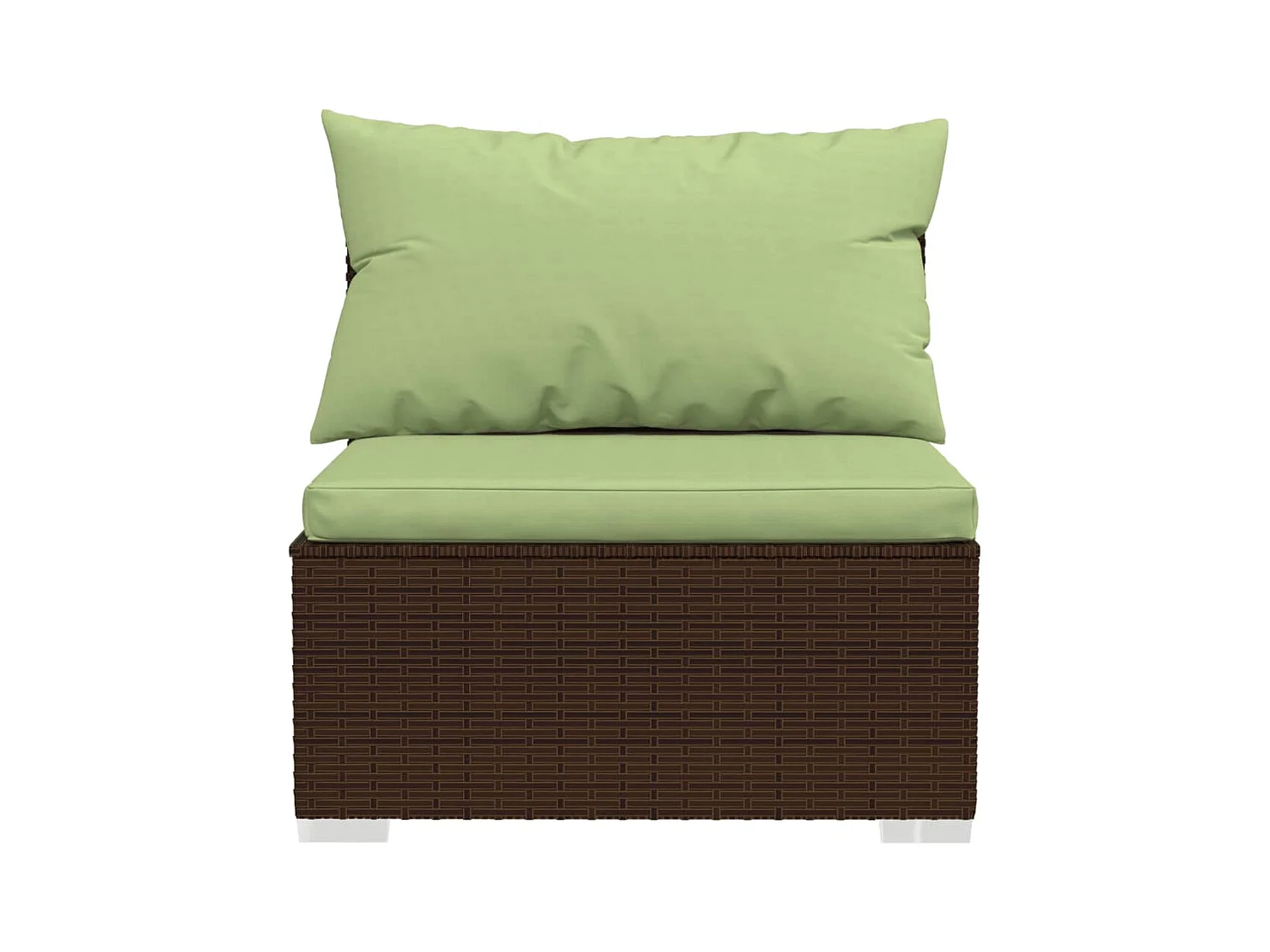 Salon de jardin 6 pcs avec coussins Résine tressée Marron 12