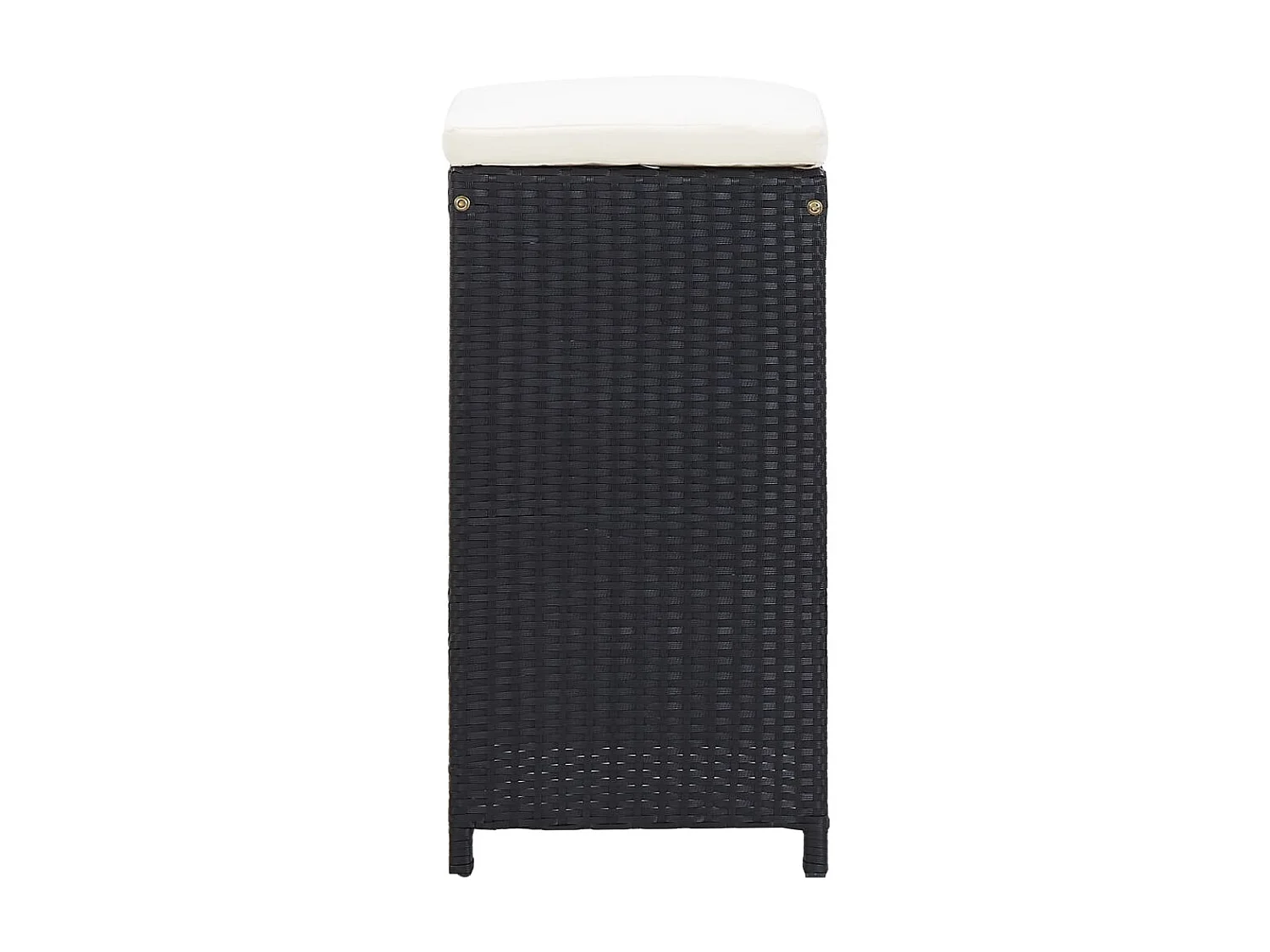 Ensemble de bar d'extérieur 9 pcs Résine tressée Noir