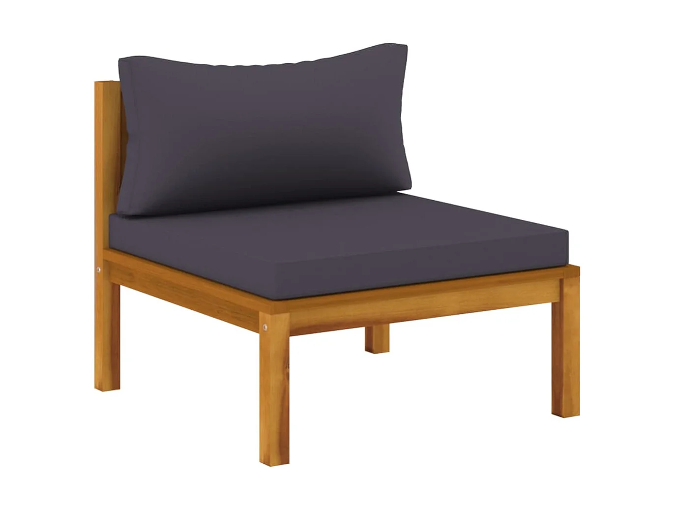 Salon de jardin 9 pcs avec coussin Bois d'acacia solide 5