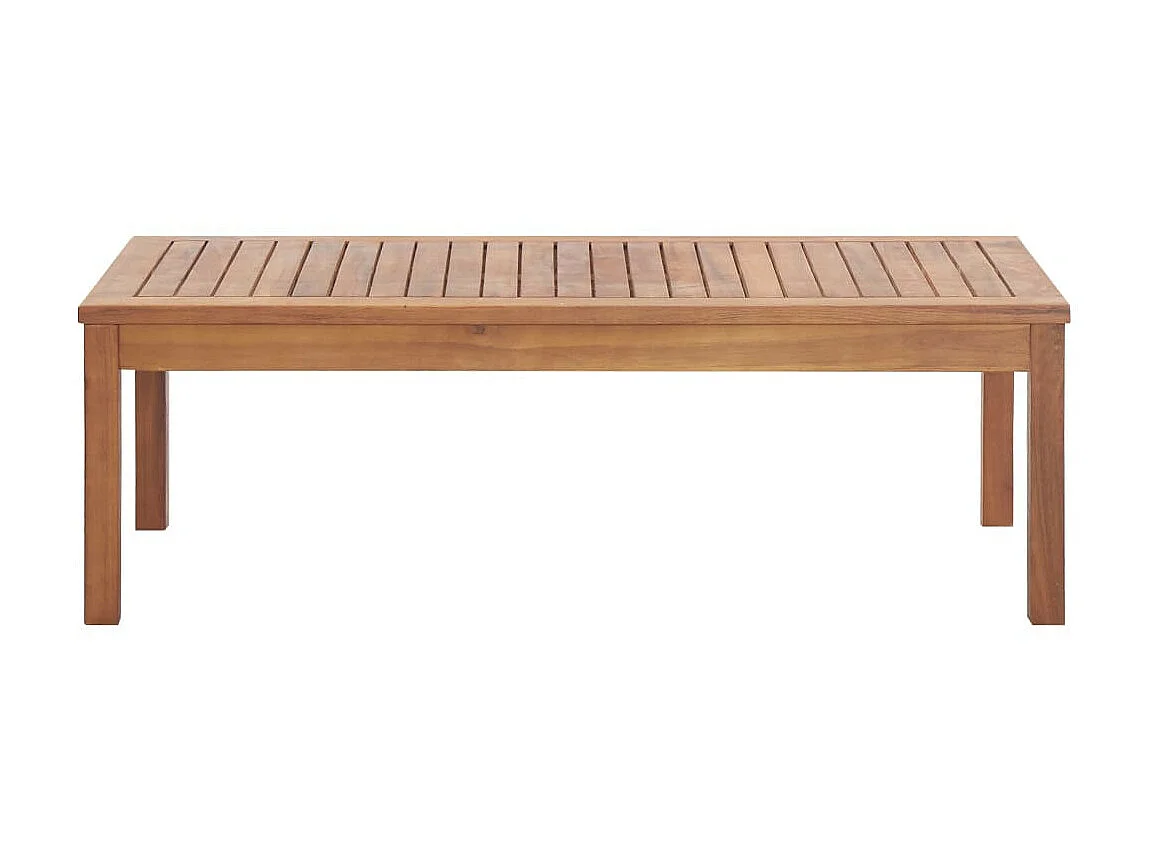 Salon de jardin 4 pcs avec coussins Bois d'acacia solide 10
