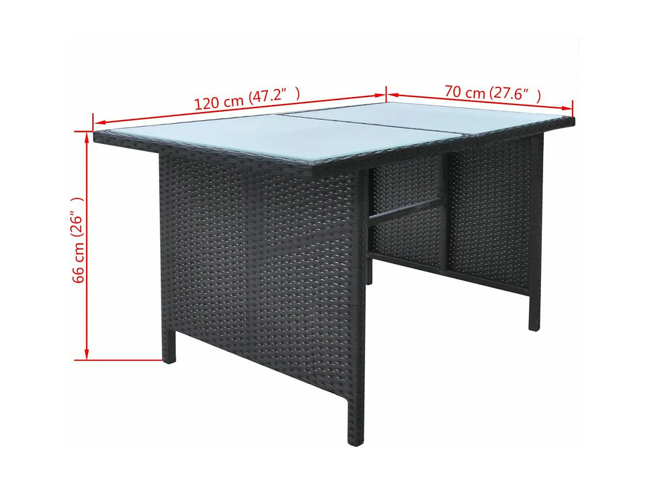 Mobilier à dîner de jardin 6pcs et coussins Résine tressée Noir
