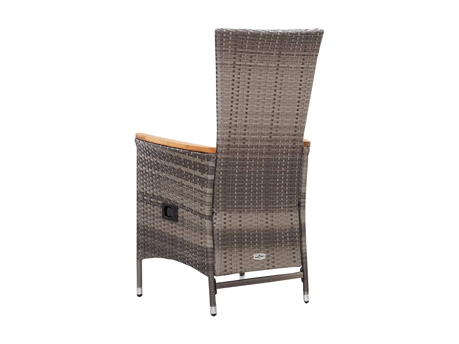 Ensemble de salle à manger de jardin 5 pcs Gris 90