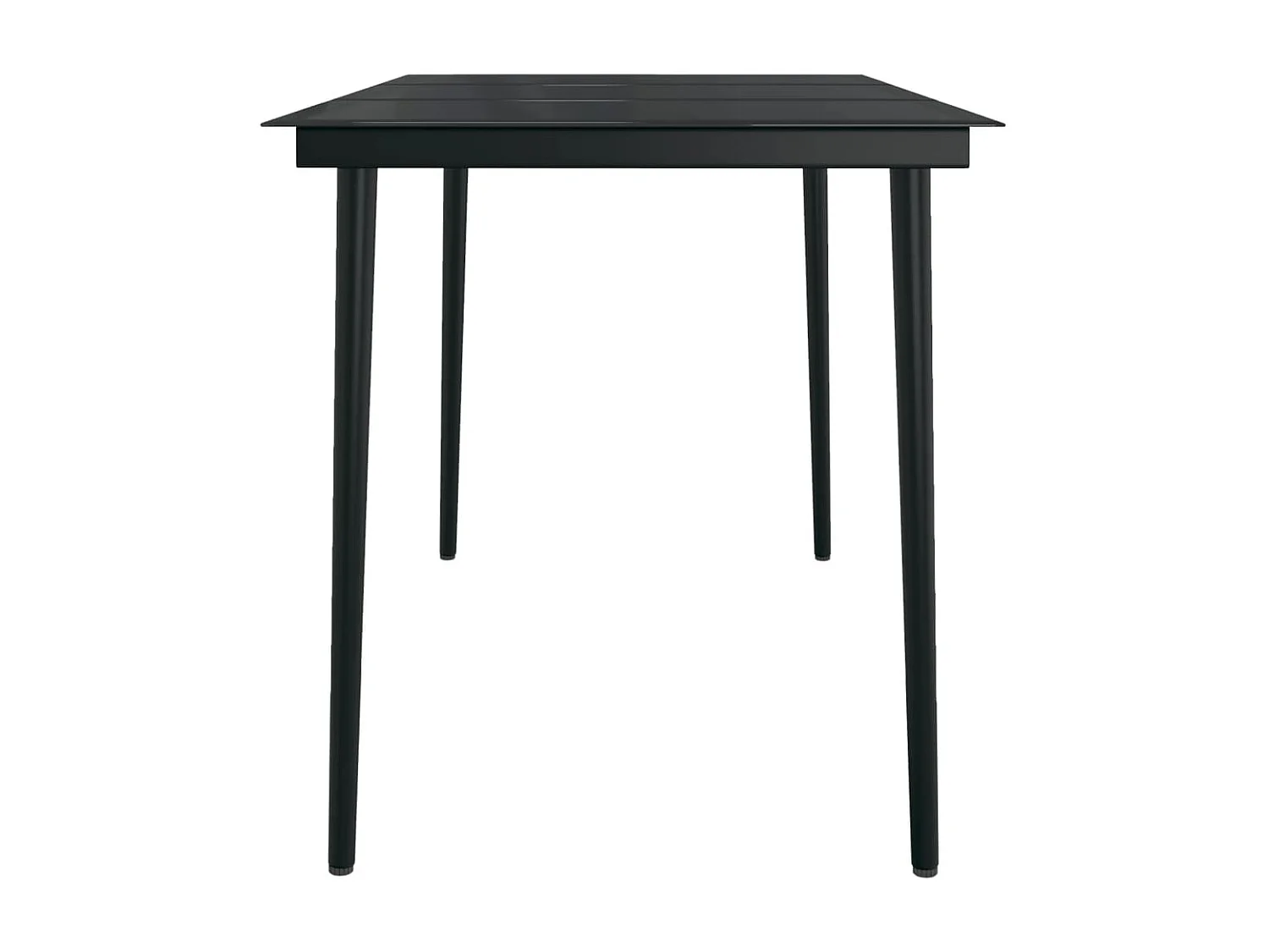Ensemble de salle à manger de jardin 7 pcs Noir 29