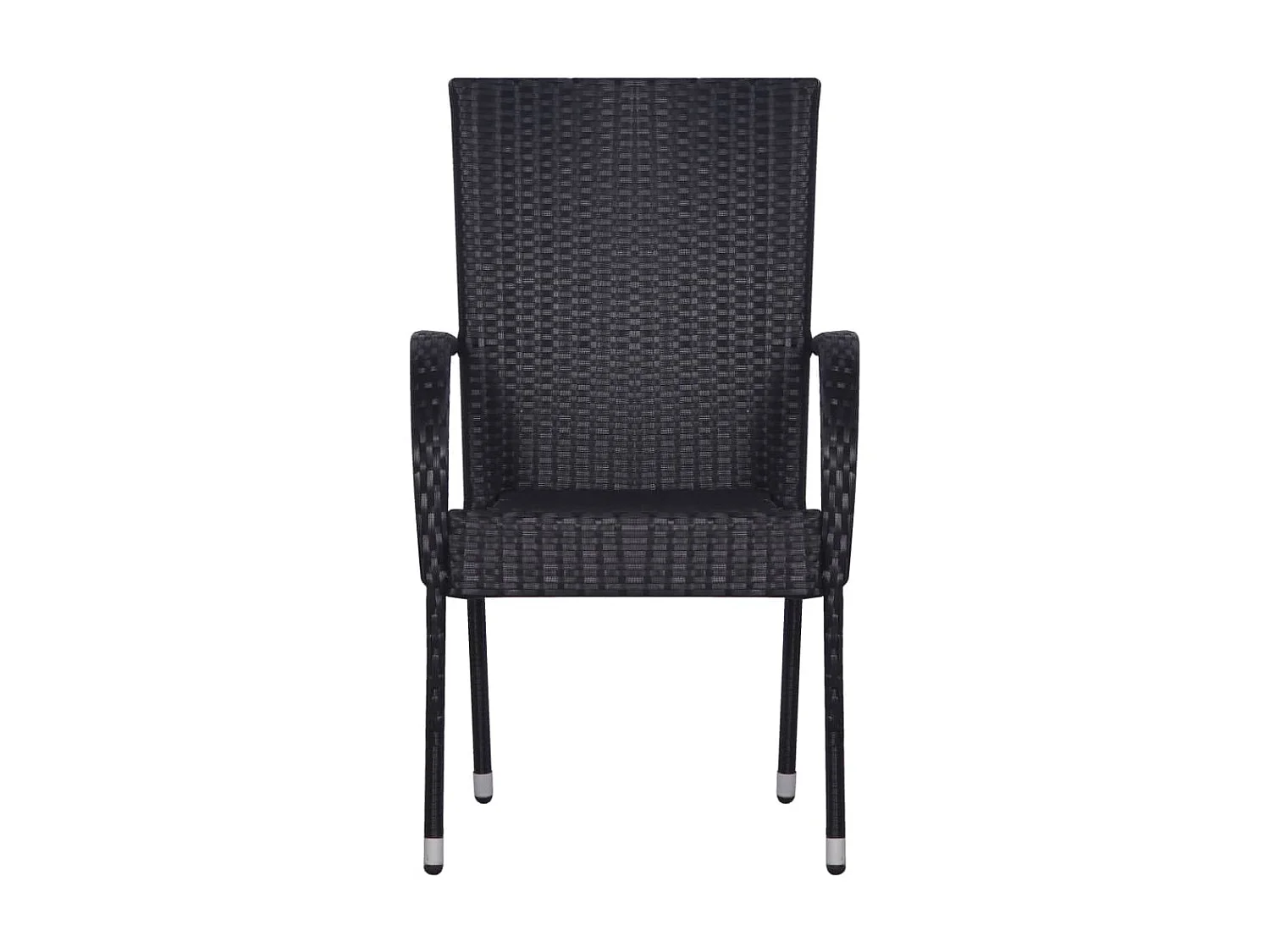 Ensemble de salle à manger de jardin 7 pcs Noir 29