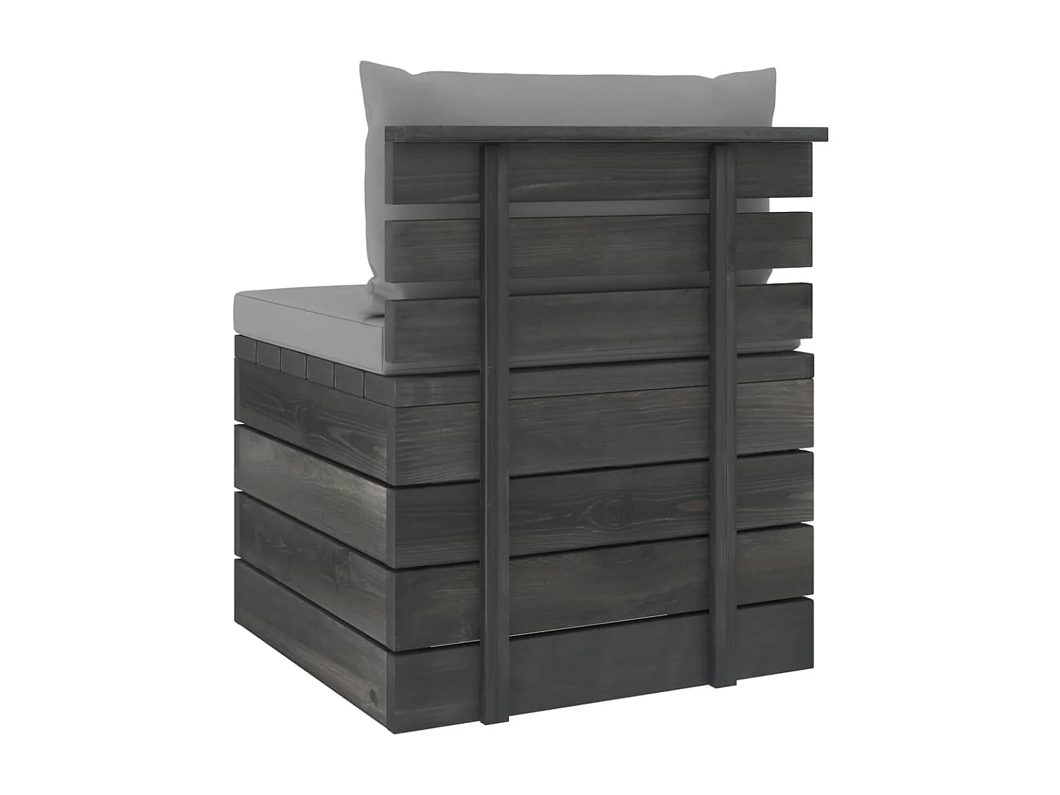 Salon palette de jardin 2 pcs avec coussins Bois de pin massif 23