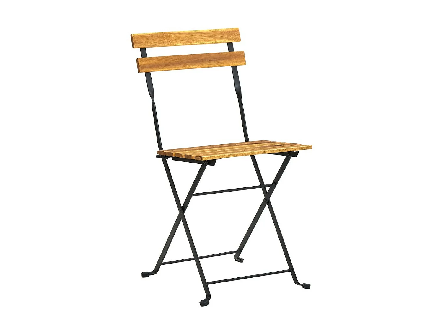 Mobilier à dîner d'extérieur pliable 5 pcs Bois d'acacia solide 2