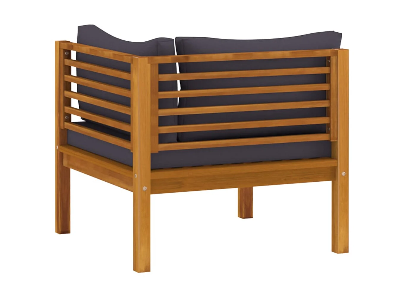 Salon de jardin 8 pcs avec coussin Bois d'acacia solide