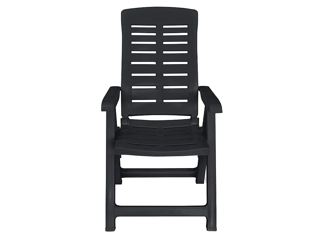 Ensemble de salle à manger de jardin 11pcs Plastique Anthracite