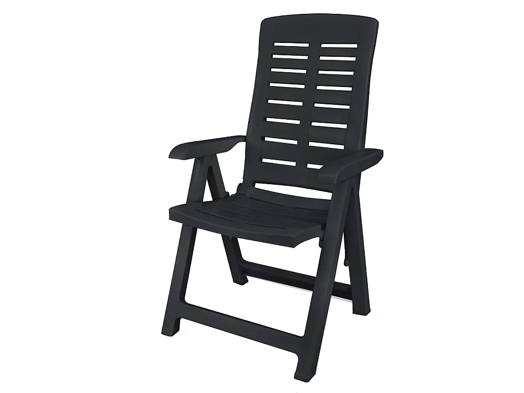 Ensemble de salle à manger de jardin 11pcs Plastique Anthracite