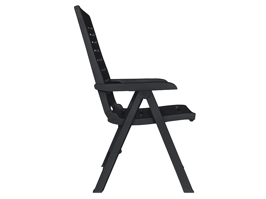 Ensemble de salle à manger de jardin 11pcs Plastique Anthracite