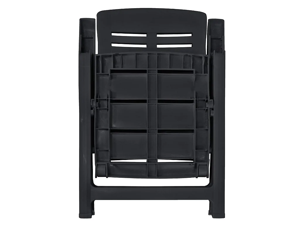 Ensemble de salle à manger de jardin 11pcs Plastique Anthracite