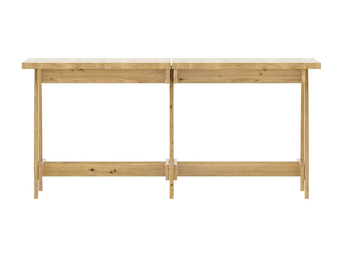 Mobilier de salle à manger de jardin 5 pcs Bois de pin imprégné 2