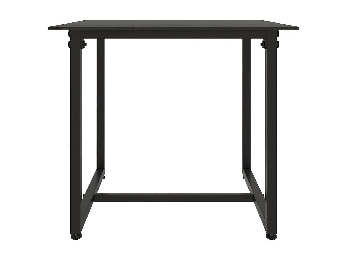 Salon de jardin 3 pcs avec coussins Noir Résine tressée 2