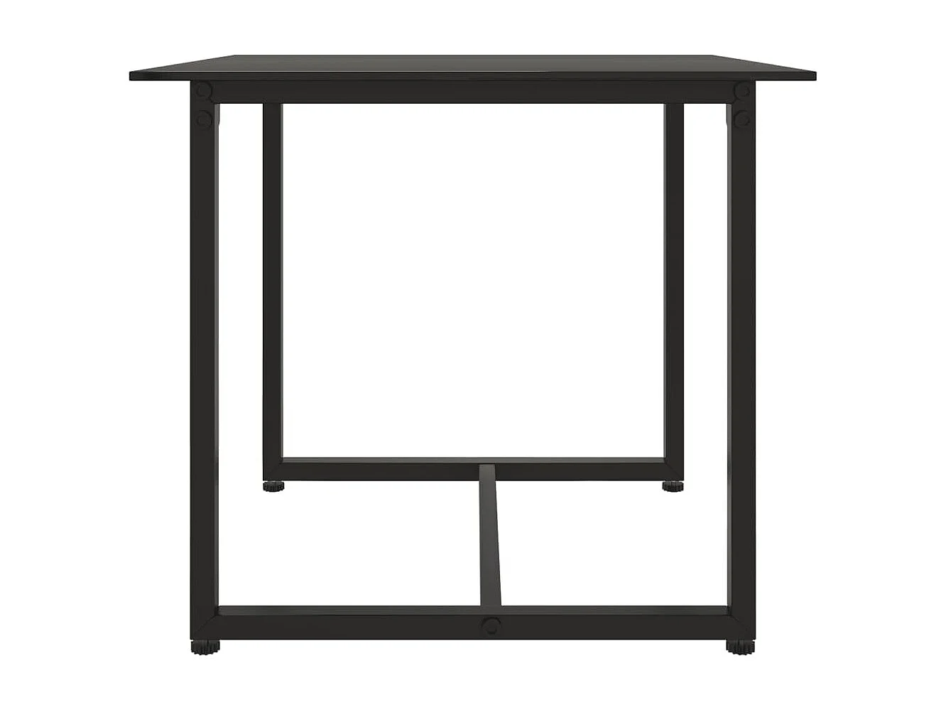 Salon de jardin 3 pcs avec coussins Noir Résine tressée 2