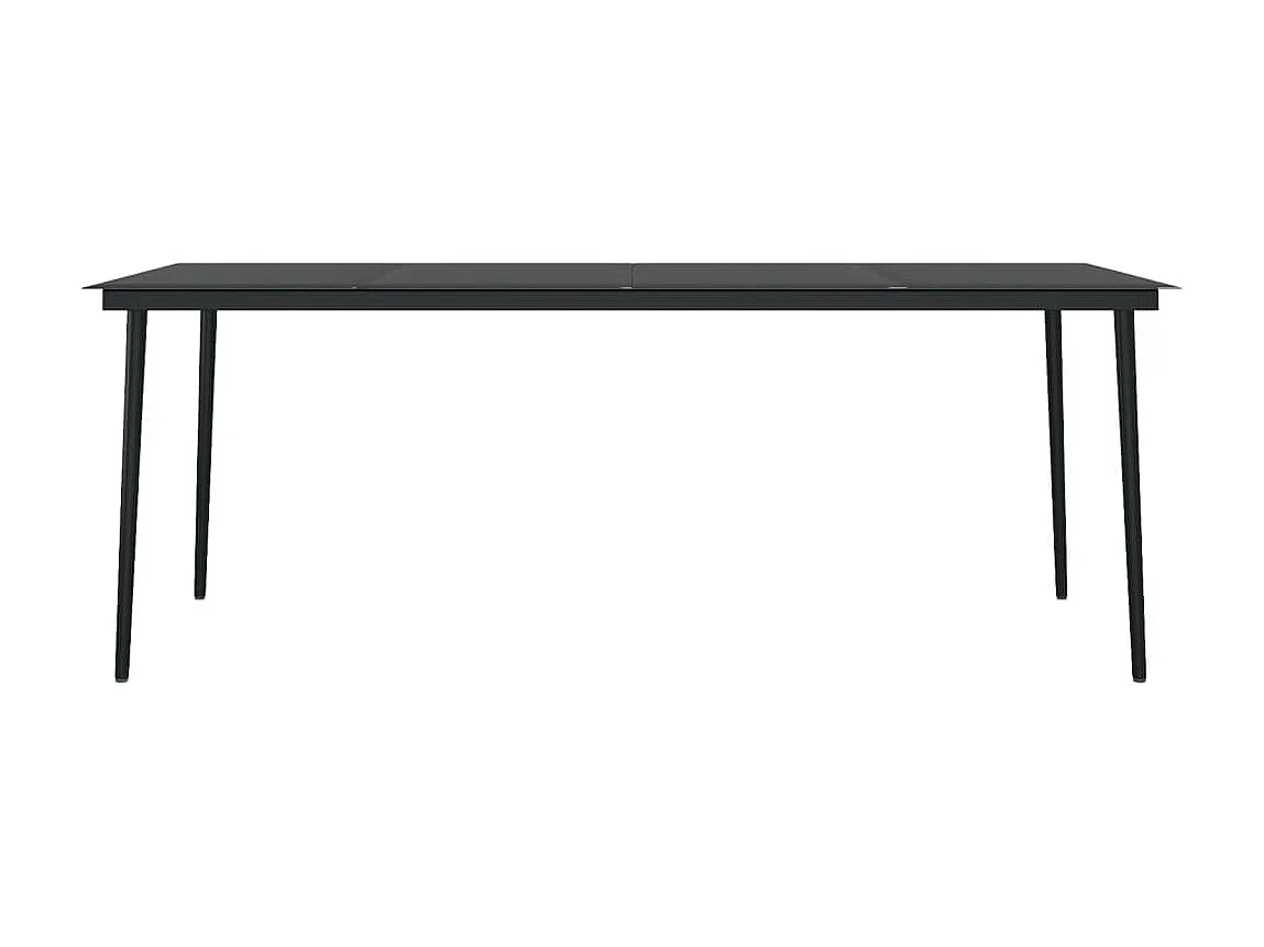 Ensemble de salle à manger de jardin 7 pcs Noir 37