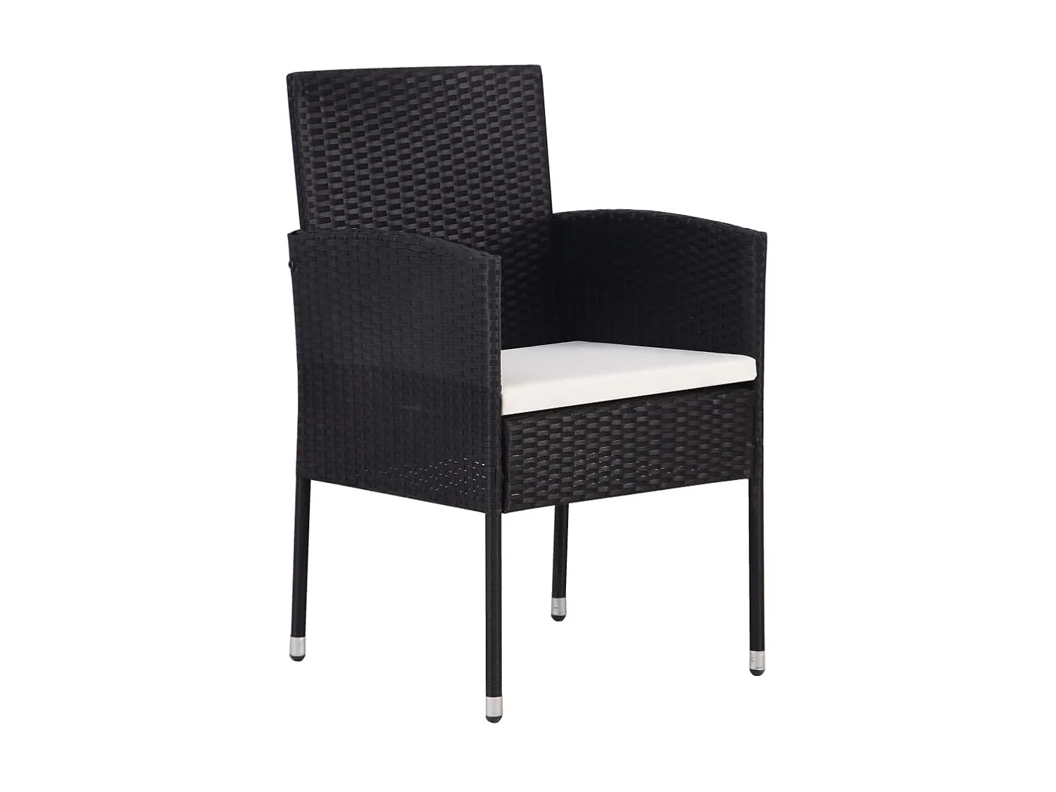 Ensemble de salle à manger de jardin 5 pcs Noir 69