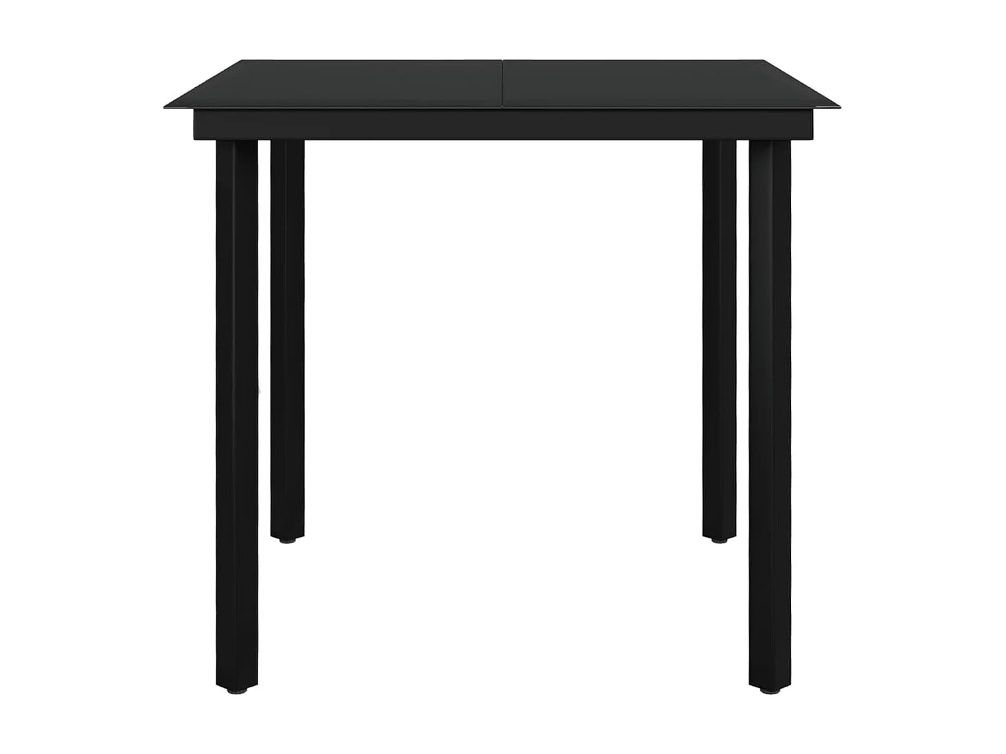 Mobilier à dîner de jardin coussins 5 pcs Résine tressée Verre 8