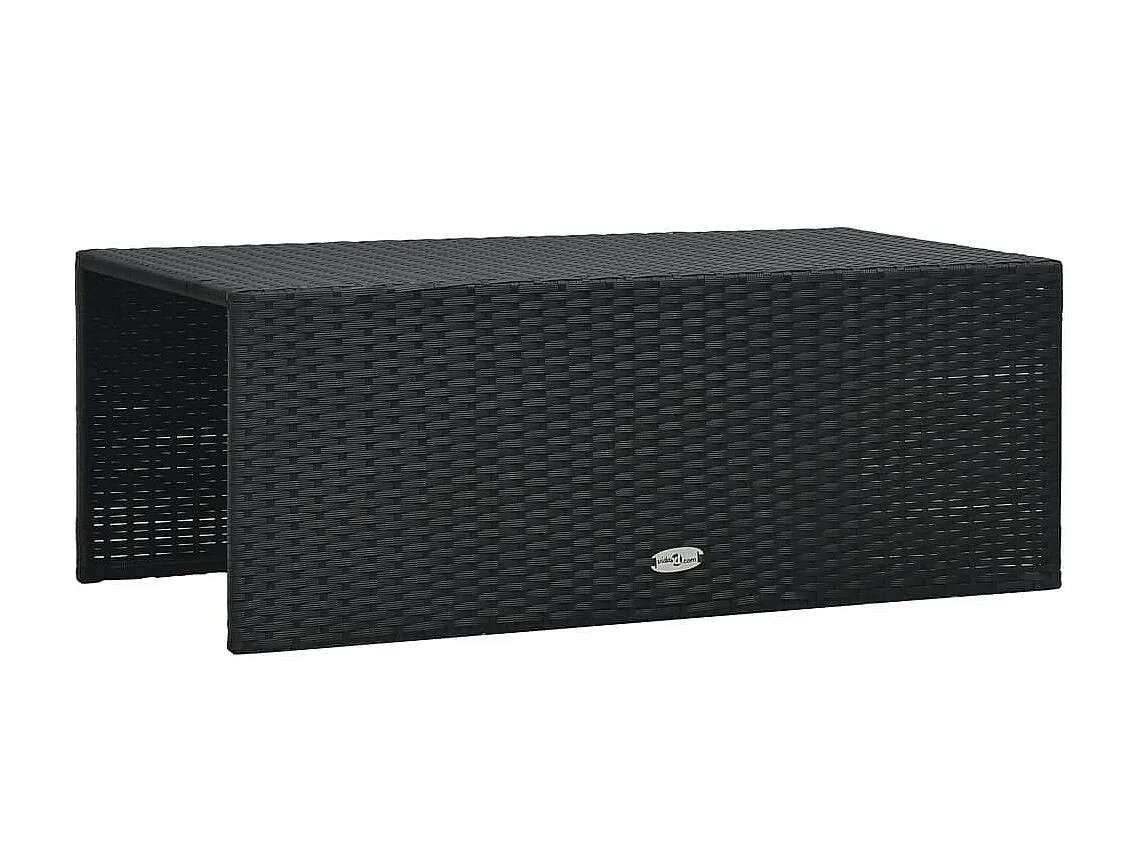 Salon de jardin 6 pcs avec coussins Résine tressée Noir 37