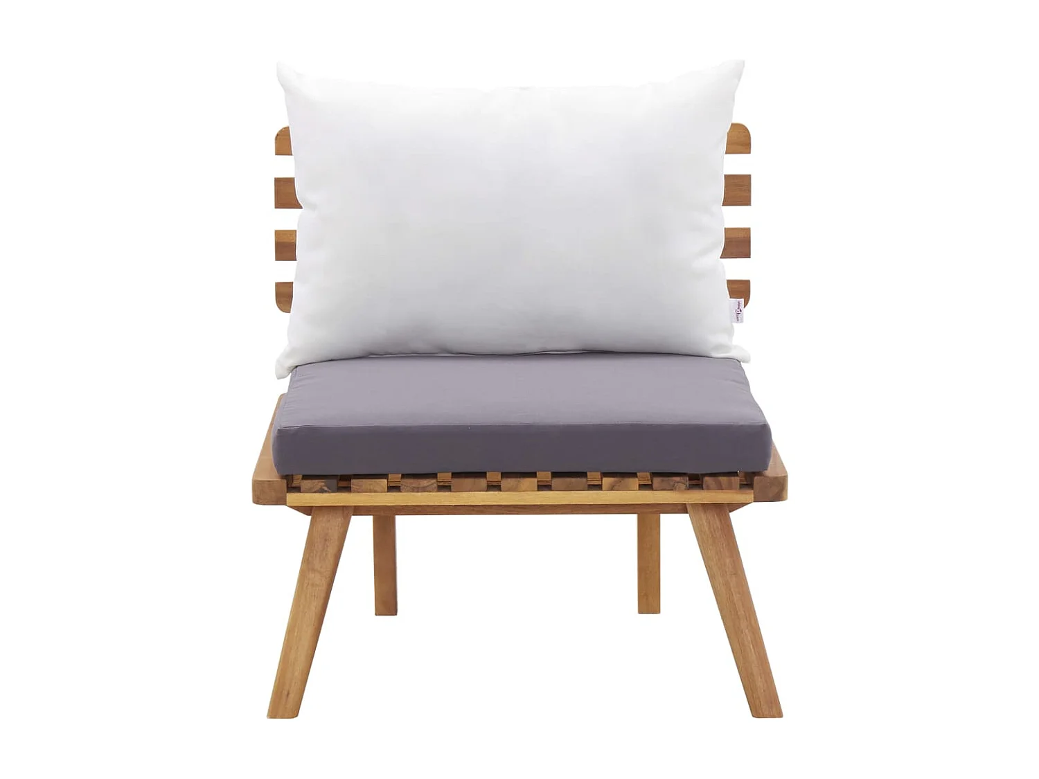 Salon de jardin 4 pcs avec coussins Bois d'acacia solide 3