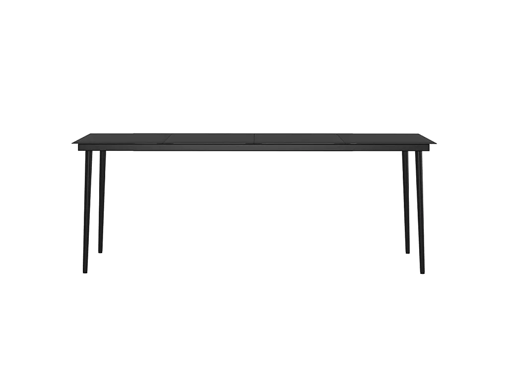 Ensemble de salle à manger de jardin coussins 7 pcs Marron-noir