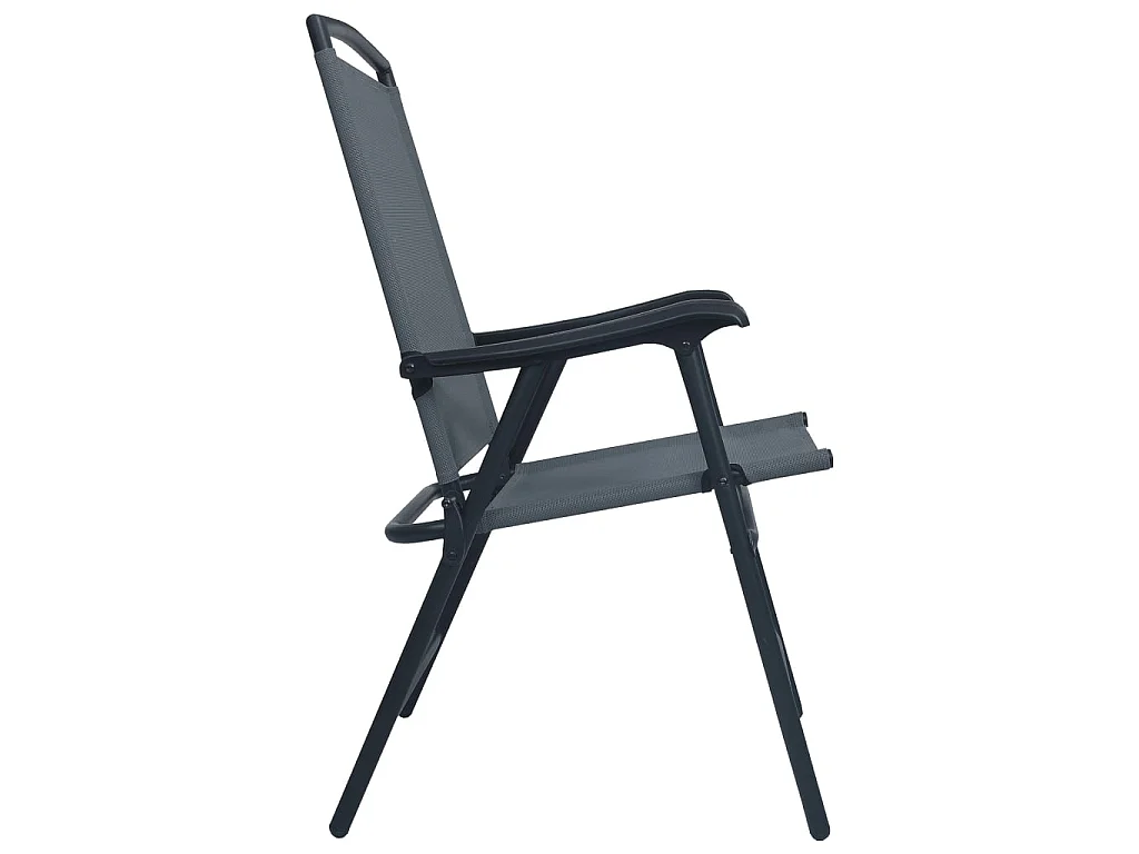 Ensemble de bistro 3 pcs Gris Acier