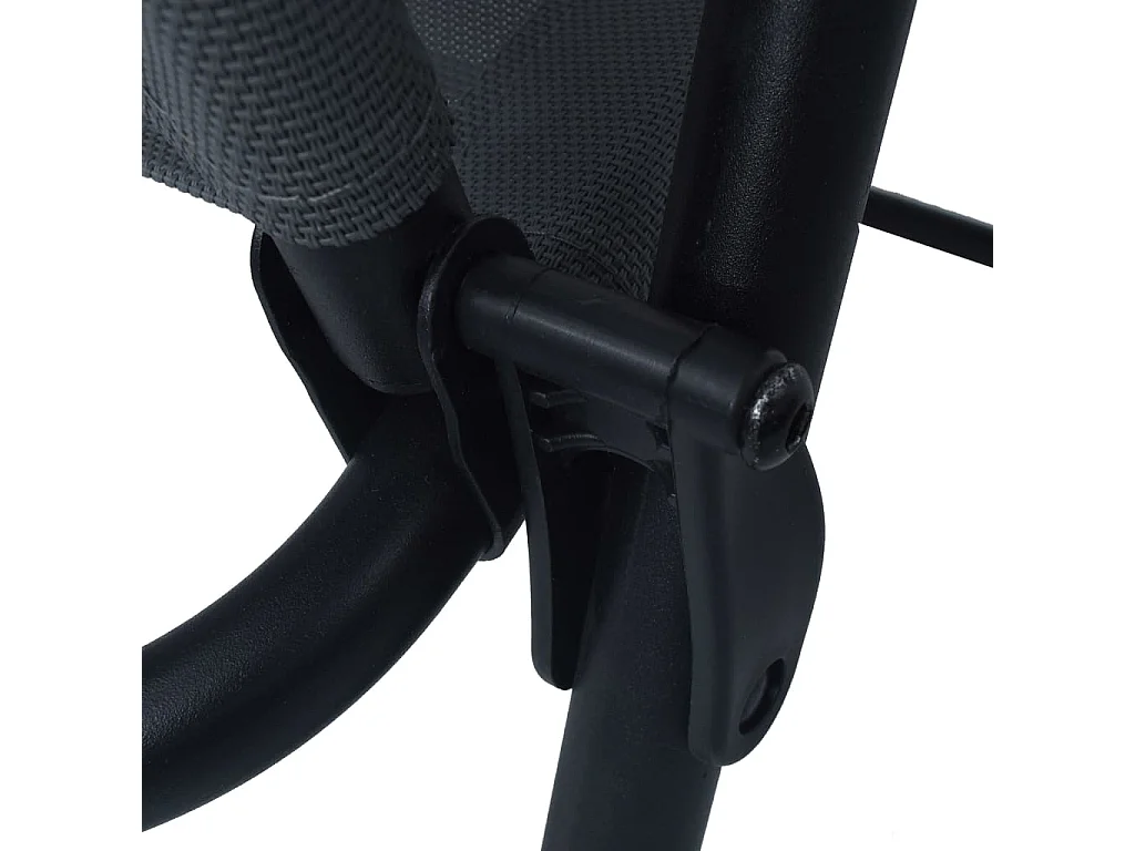 Ensemble de bistro 3 pcs Gris Acier