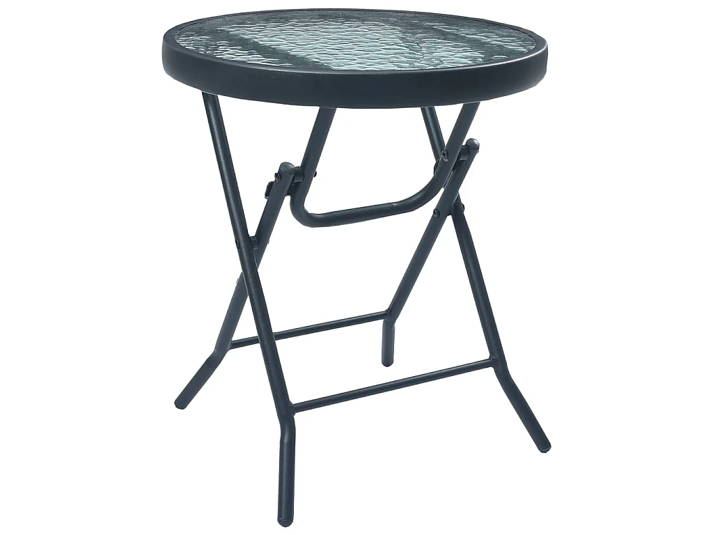 Ensemble de bistro 3 pcs Gris Acier
