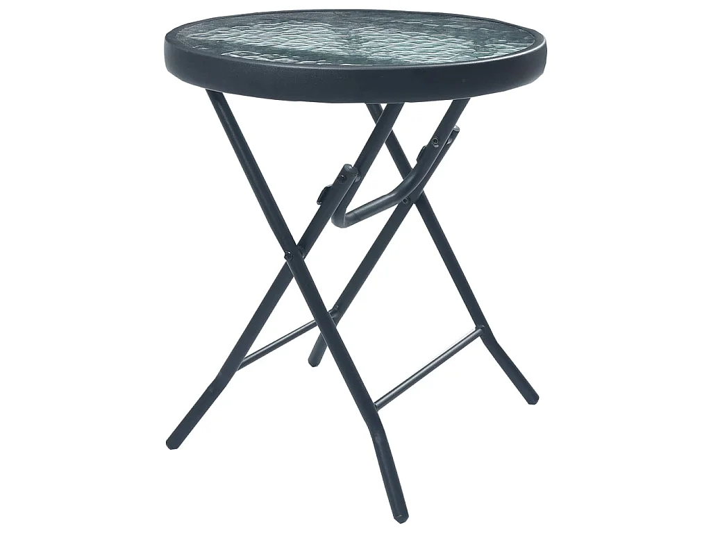 Ensemble de bistro 3 pcs Gris Acier