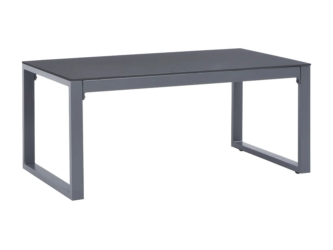 Salon de jardin 3 pcs et coussins Aluminium Noir