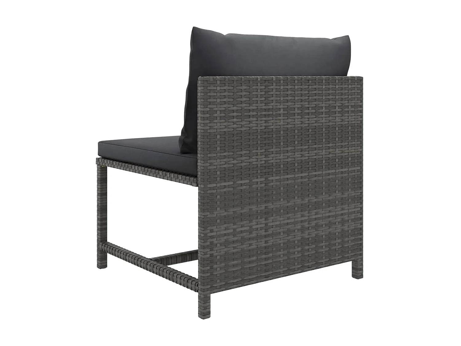 Salon de jardin 6 pcs avec coussins Résine tressée Gris 29