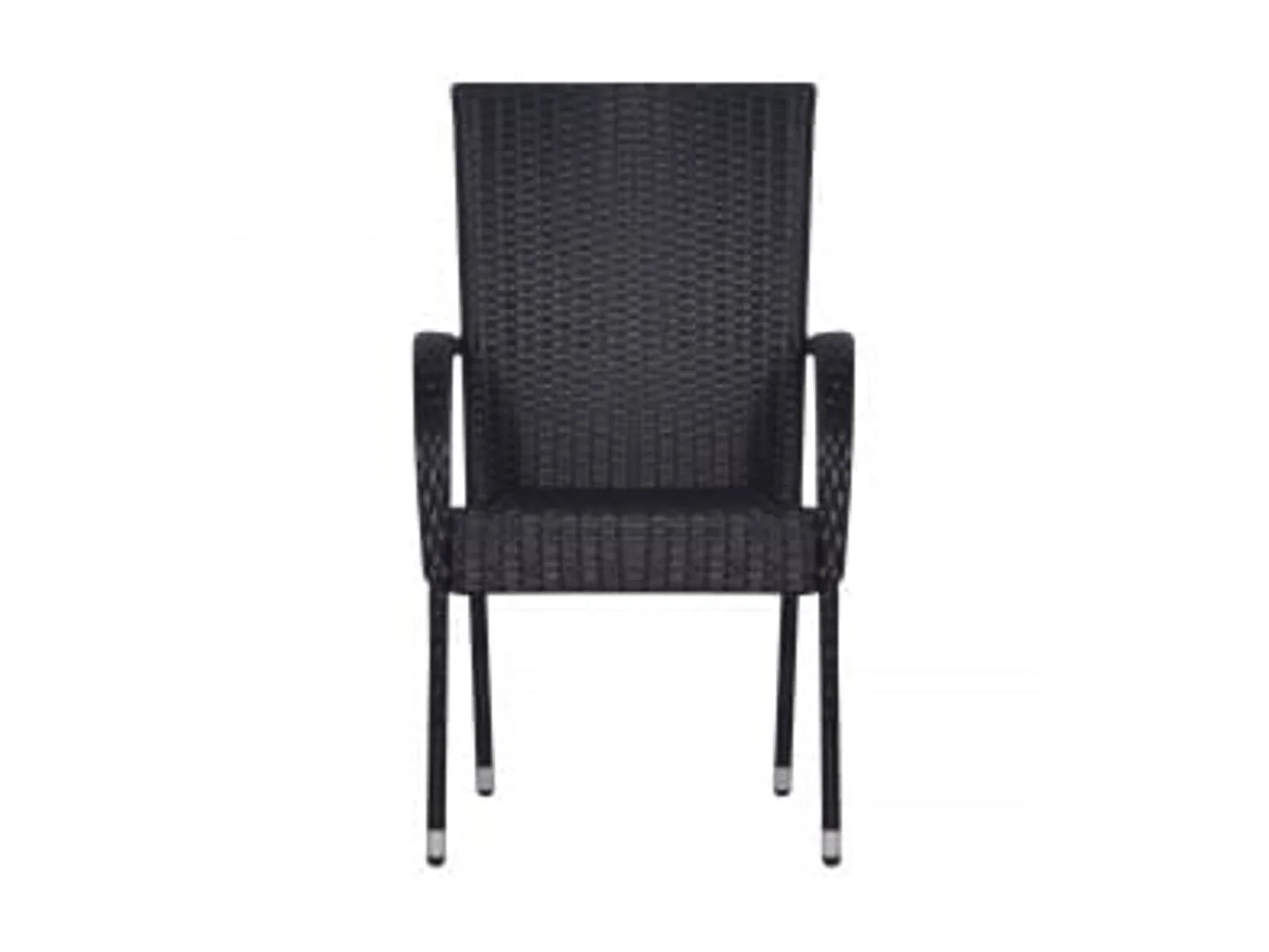 Ensemble de salle à manger d'extérieur 3 pcs Noir