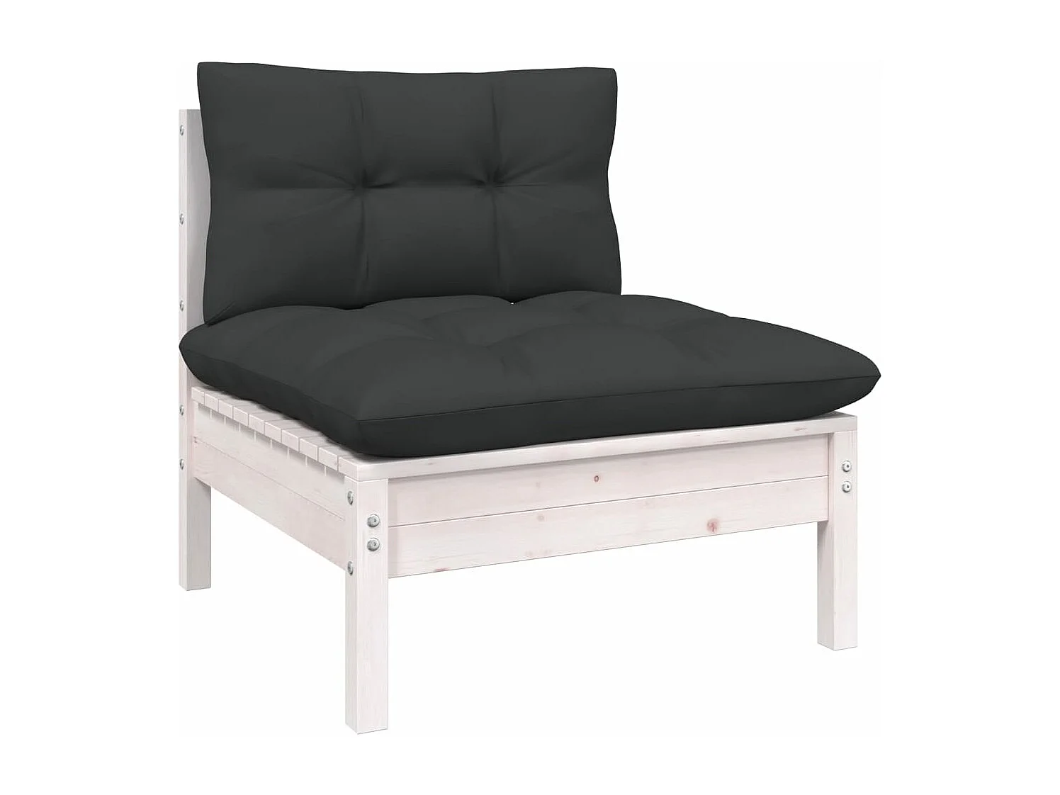 Salon de jardin 6 pcs avec coussins Bois de pin massif 9