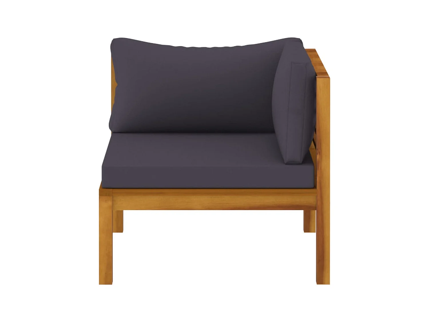 Salon de jardin 7 pcs avec coussin Bois d'acacia solide 10
