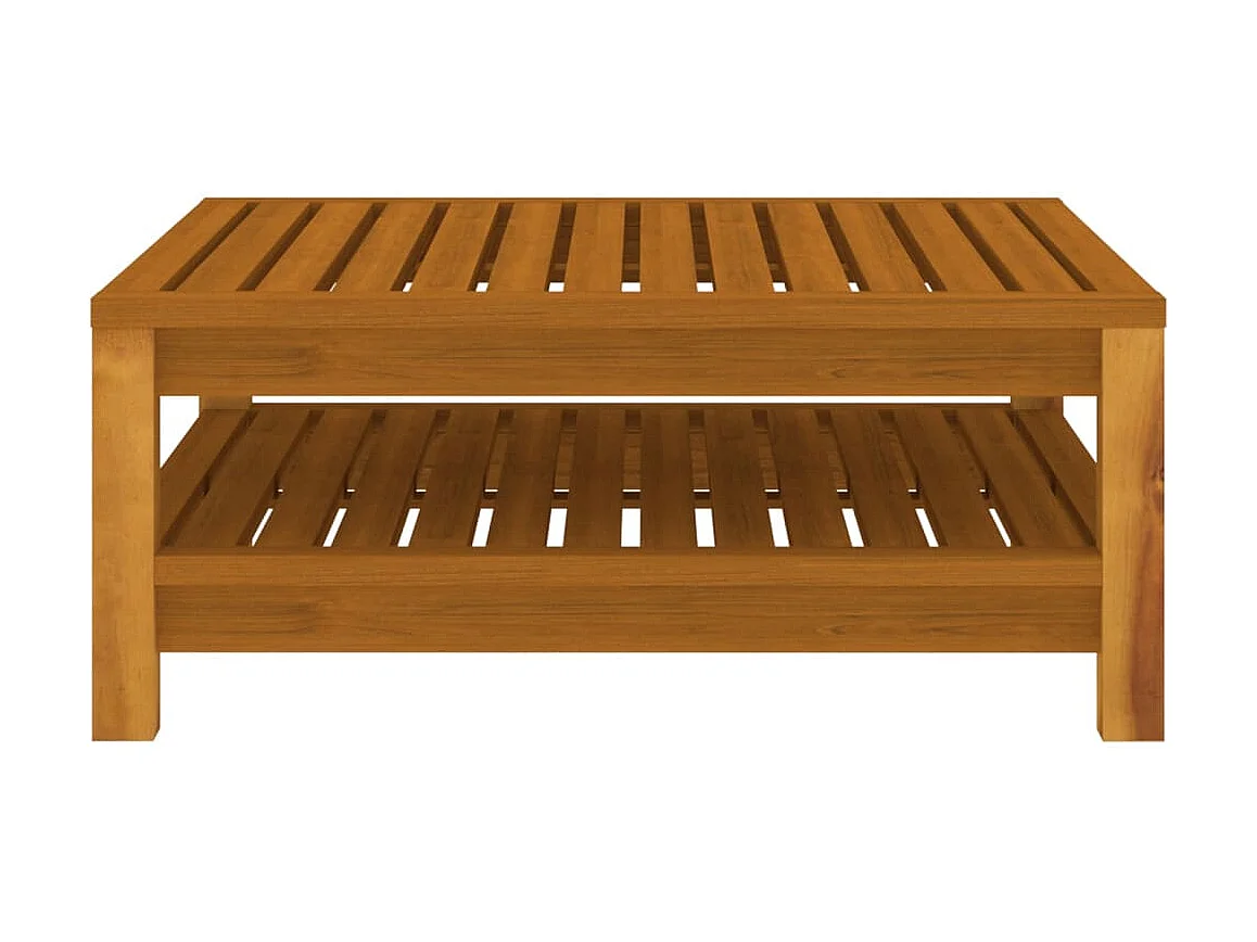 Salon de jardin 7 pcs avec coussin Bois d'acacia solide 10